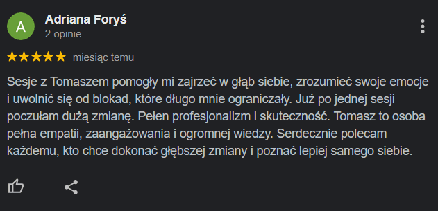 Opinia Google - Adriana