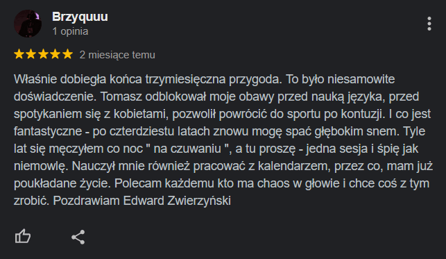 Opinia Google - Edward